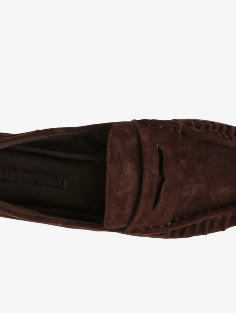 Steve Madden Stewart Convertible Penny Loafer Taupe Suede Sz   BRAND NEW